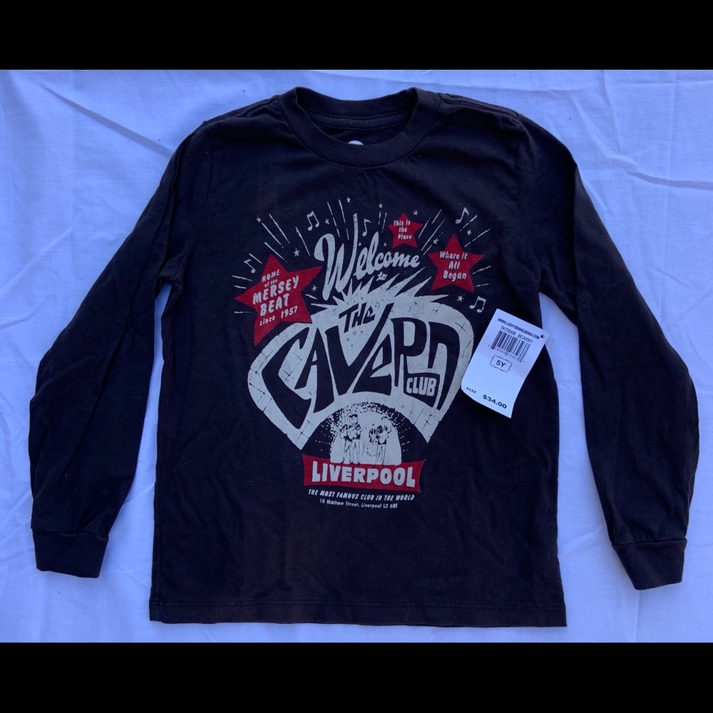 NWT Kids Lucky Brand LS Tee Beatles The Cavern